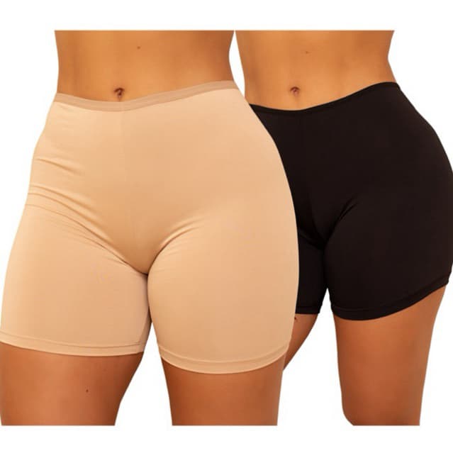 Short Anágua Feminino | Segunda Pele Lisa | Roupas Íntimas Confortáveis | Disfarça Transparência