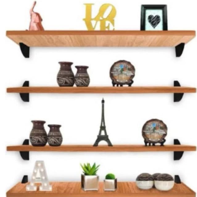 kit prateleira Mdf cru multiuso sala quarto banheiro