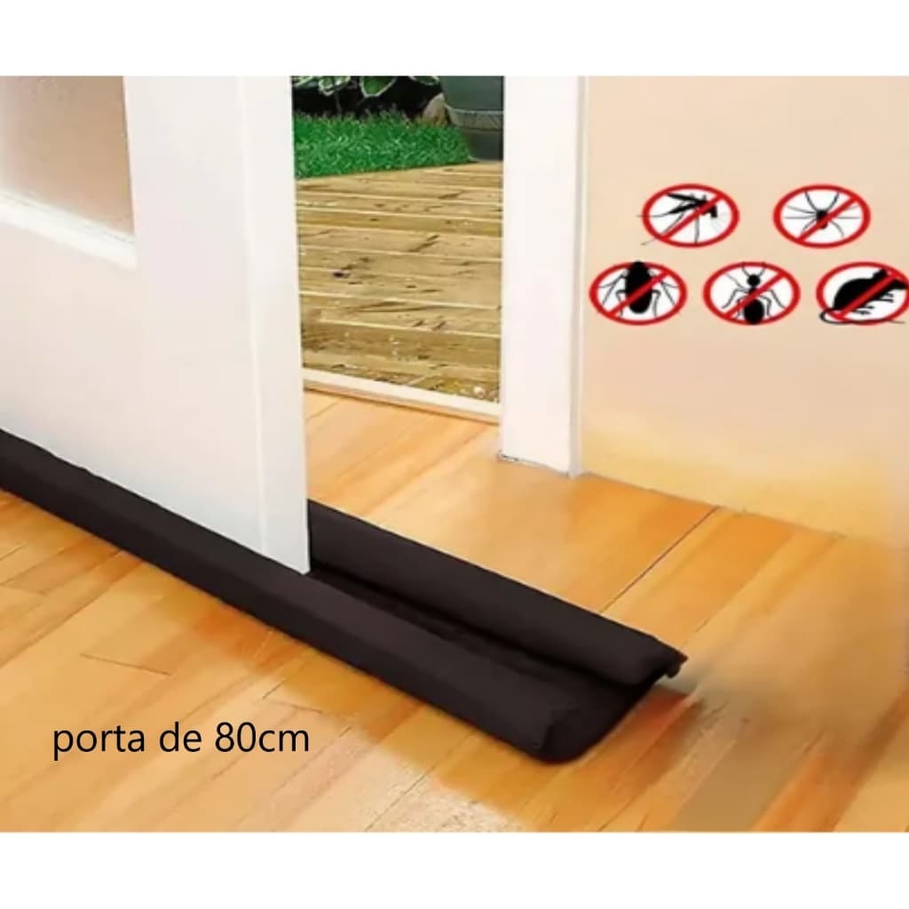 veda porta de 70cm a 1 metro protetor de porta impede insetos mais segurança para seu lar