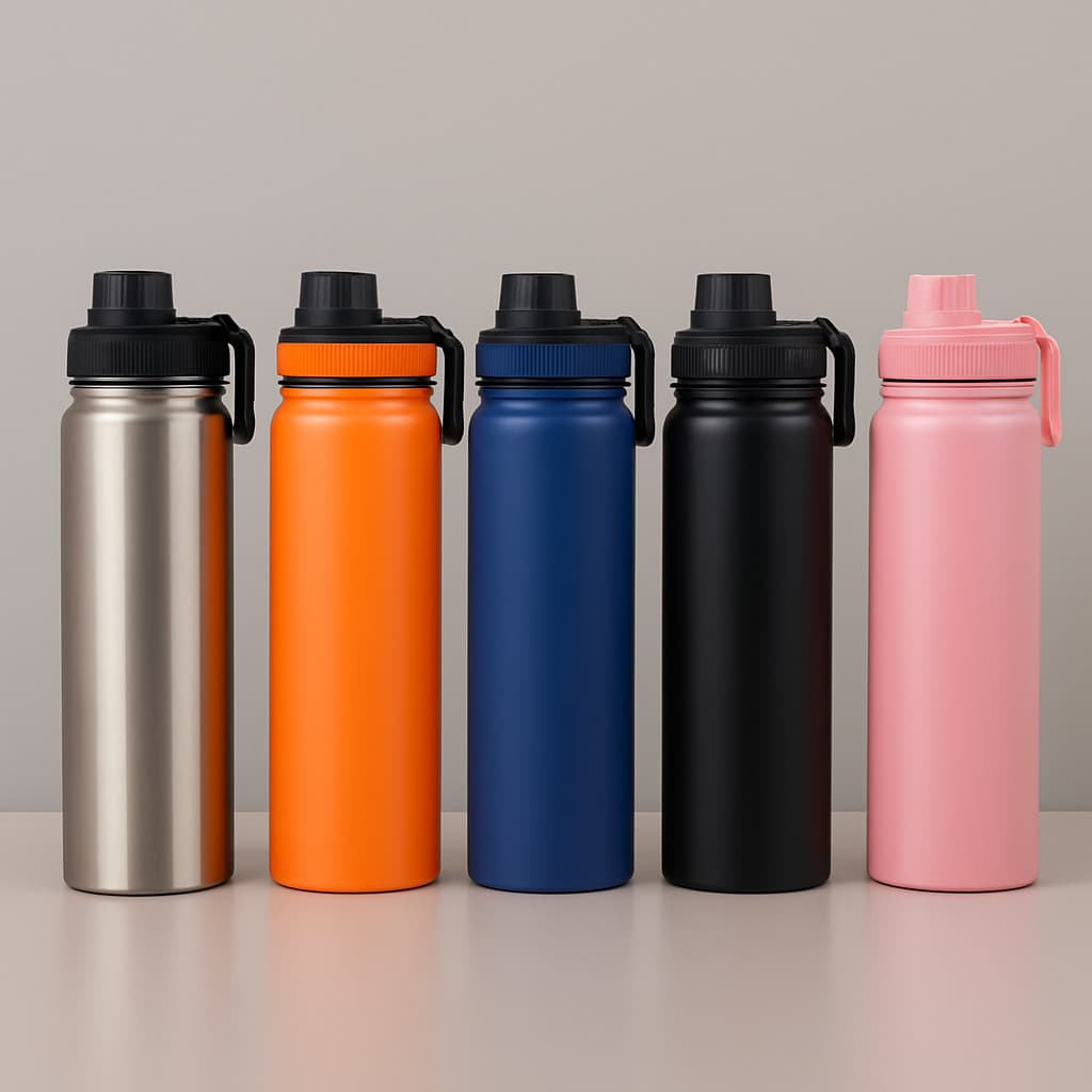 Garrafa Termica 800MLQuente Frio Isolamento Termico Inox Colorida Academia Grande Capacidade
