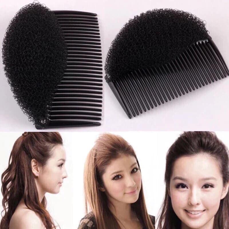 Topete Enchimento de Topete P/ Penteados Pente Com Esponja