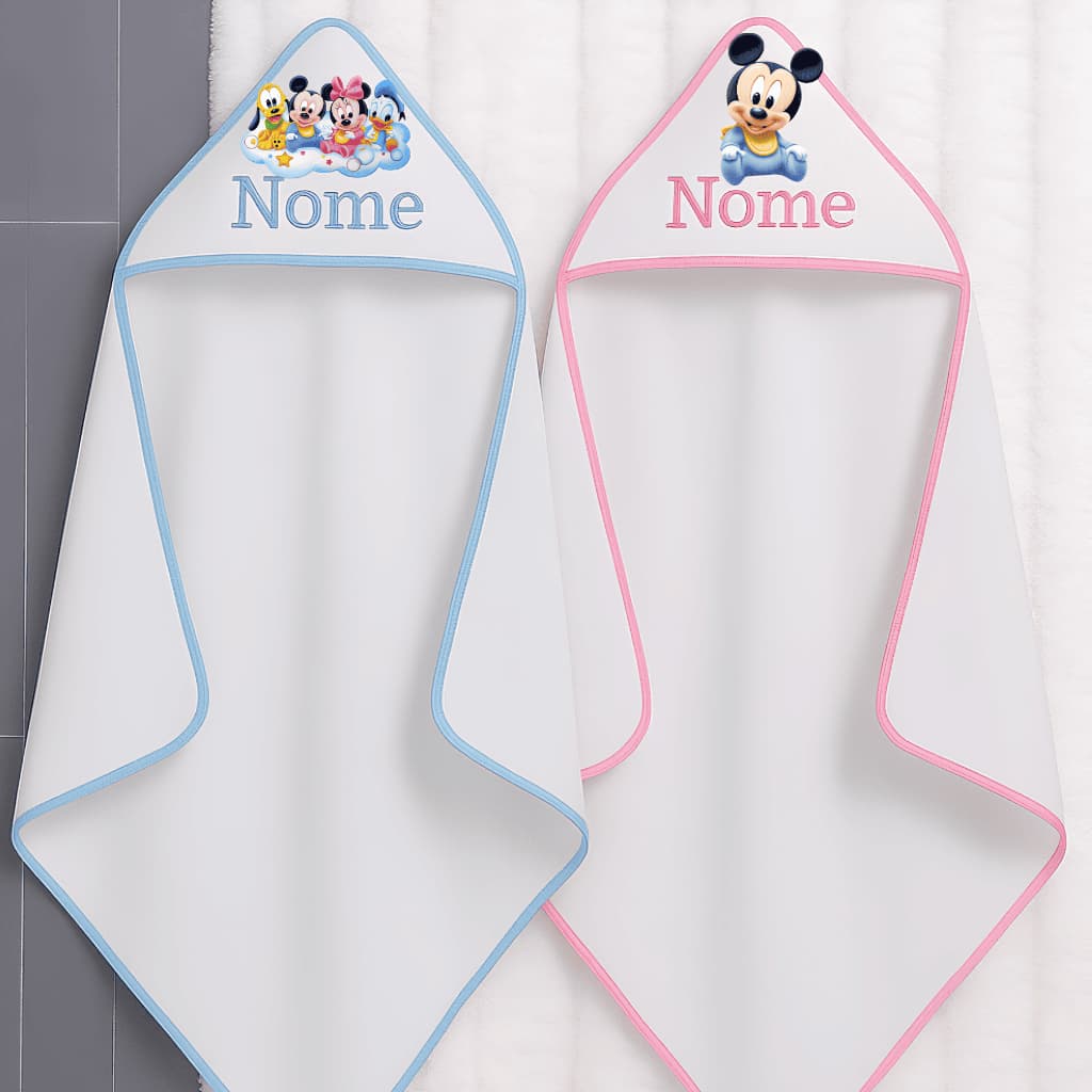 Toalha Infantil Personalizada Com Nome Varias Estampas