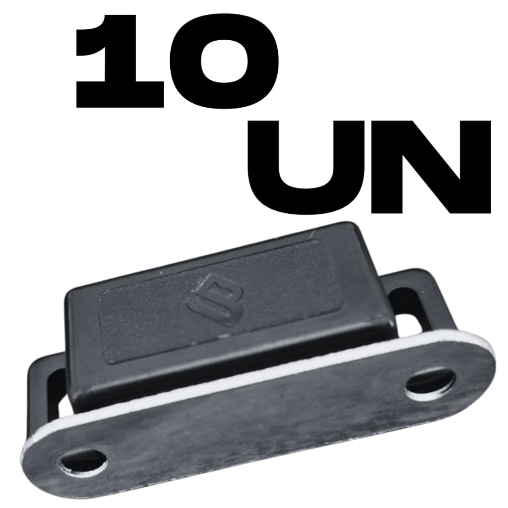 Fecho Magnético/imã (10 PEÇAS) Trava Para Porta De Móveis e tela mosqueteira 2 furos