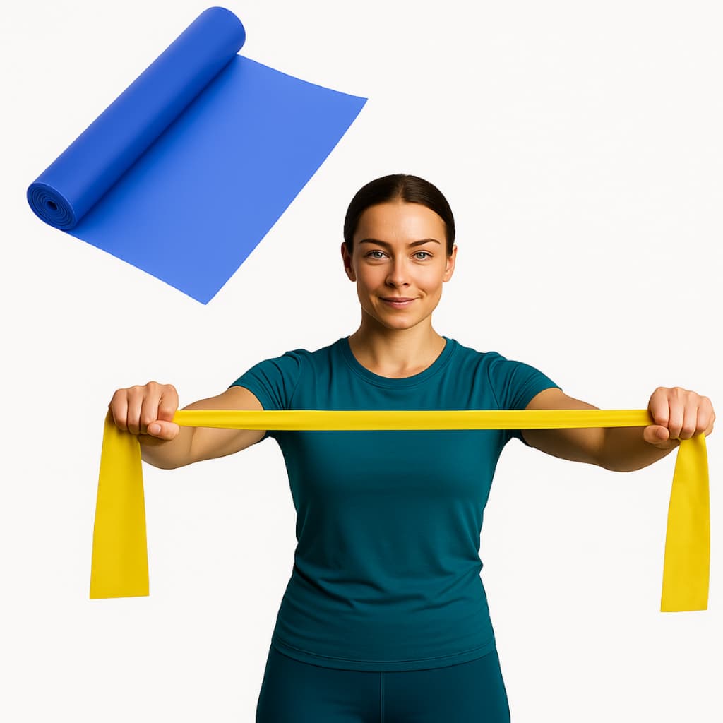 Faixa Elástica Para Exercicios Fisicos Fisioterapia Thera Band 1,5m*15cm Treino Funcional em Casa