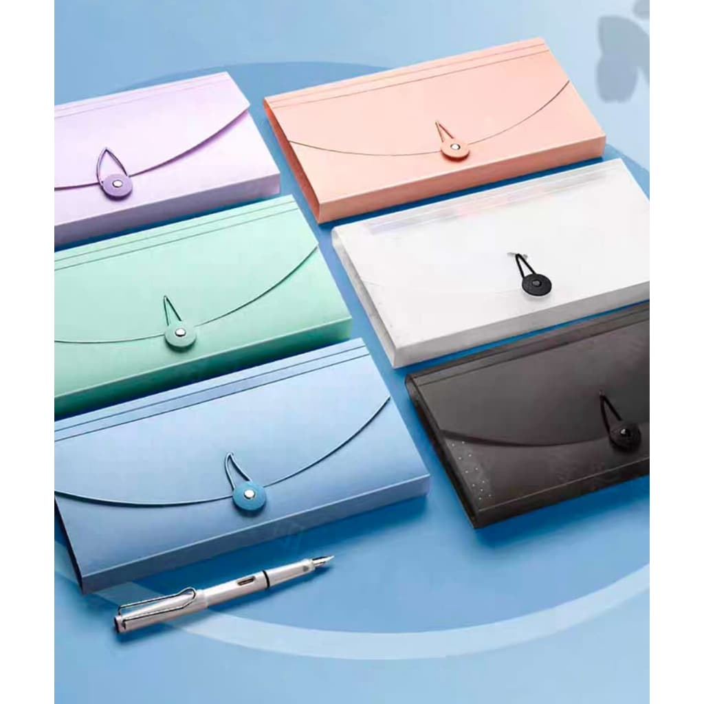 pasta de Arquivo sanfonada colorida Acordeao Cartões de recibo 12 divisórias( 2148)