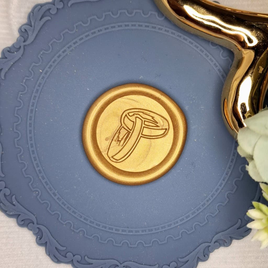 Lacre de Cera Convite de Casamento – Modelo Aliança