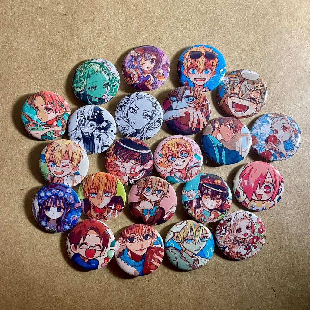 Bottons Toilet-bound Jibaku Shounen Hanako-kun TBHK JSHK 3.2 cm