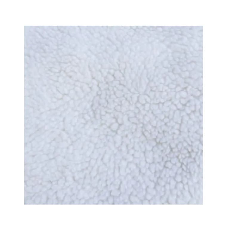 Tecido Carapinha Branco Lã De Ovelha Pêlo Alto 1,0x1,50mt