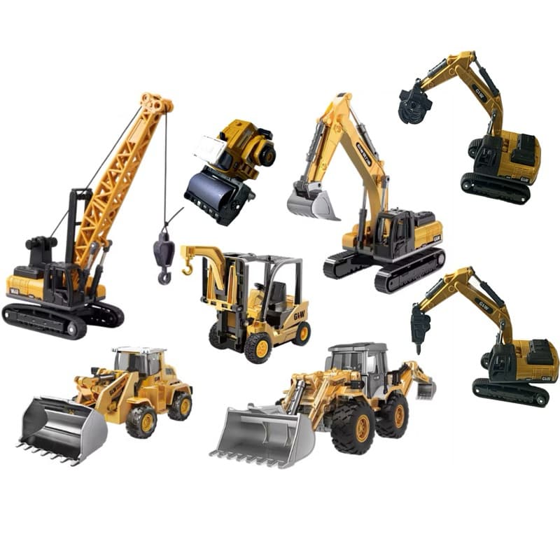 Miniatura Trator Escavadeira Empilhadeira guindaste 1/50 Veículos de Construção Civil