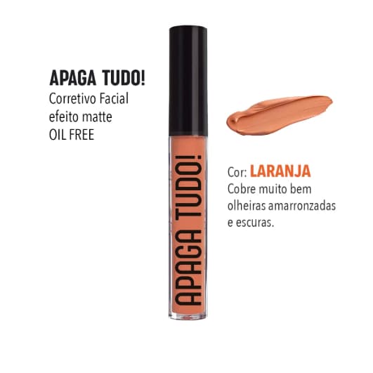 Koloss Corretivo Laranja Matte Anti Olheiras Camuflagem Olheiras Escuras