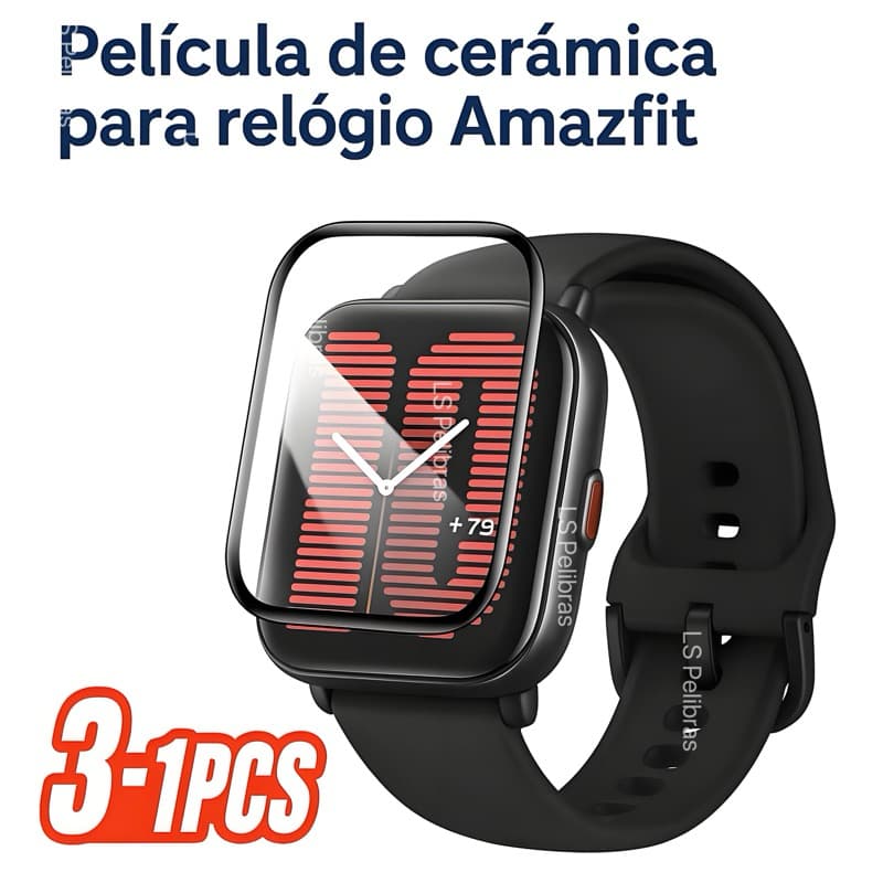 Película Ceramica Amazfit Watch Relogio Bip6 Activa2 Square Balance2 POP Pro Ultra GTS 3 4 Mini GTR 4 3 Bip U Bip 3 6