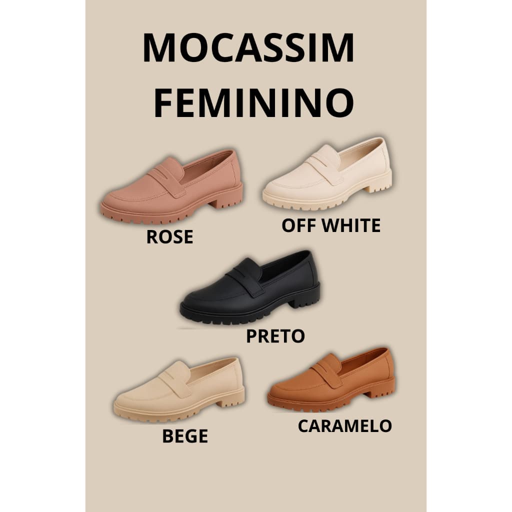 Mocassim Feminino Casual — Leve, Macio e Ideal para Dias Frios