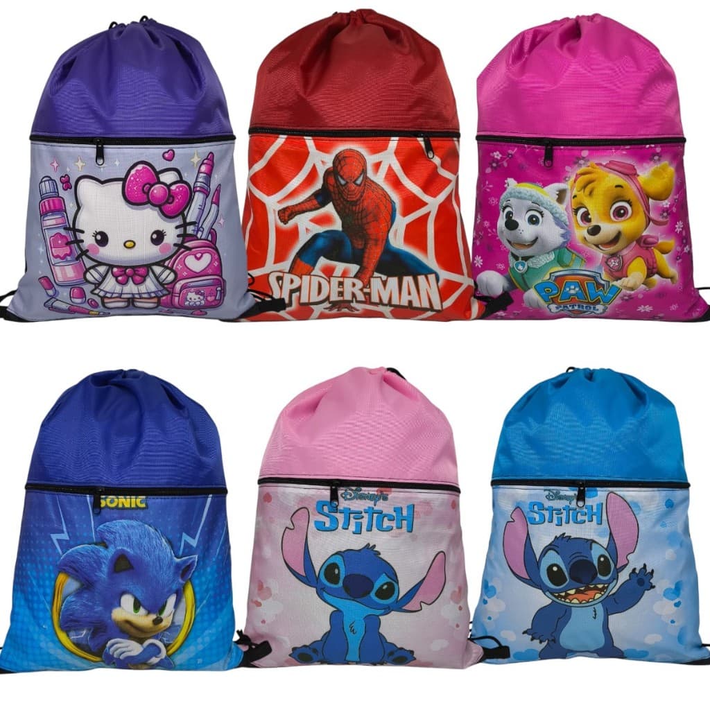 Mochila saco infantil Gym Bag menina meninoimpermeável