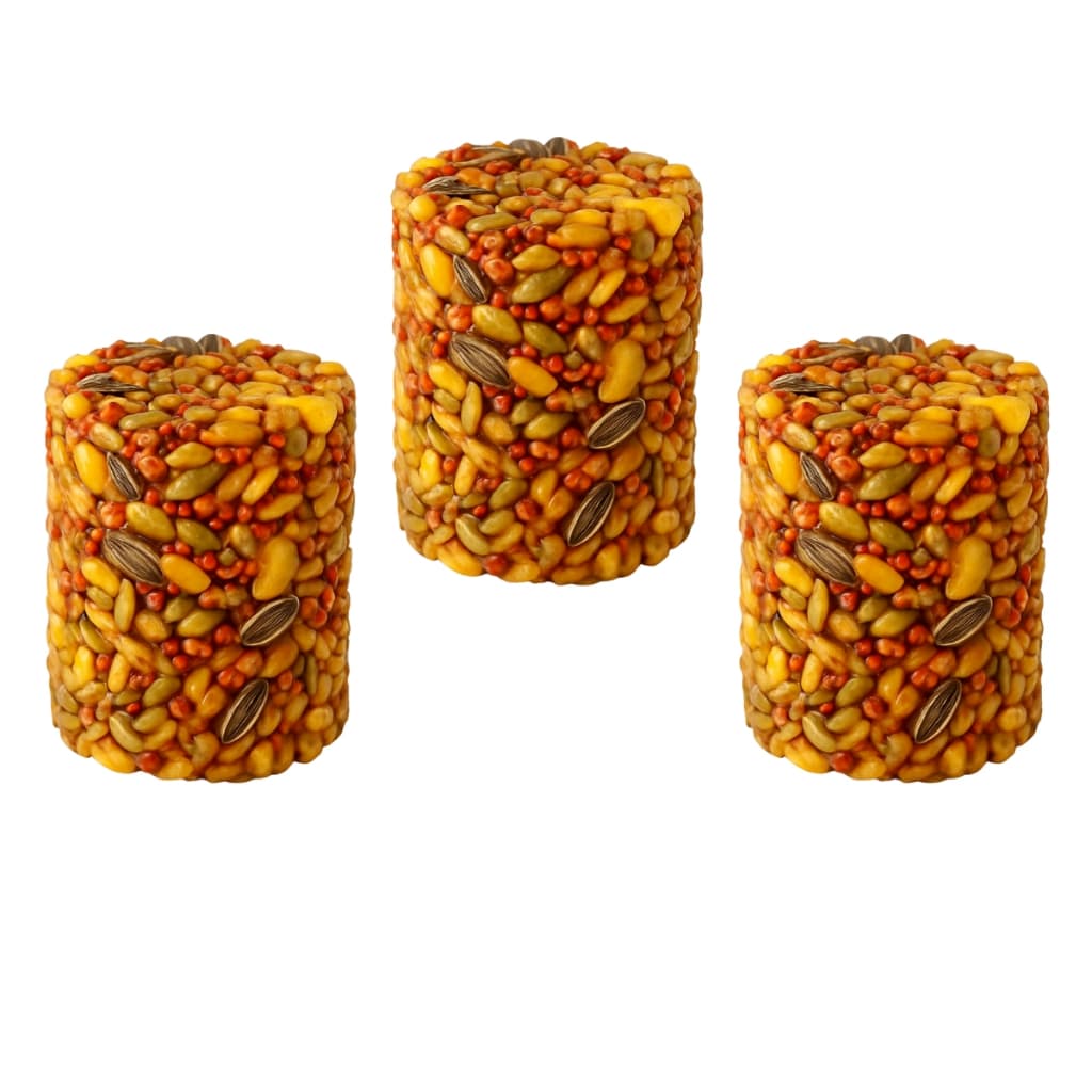 Kit 3 Blocos de Ração Semente Para Hamster Roedores Premium 65 g Cada Bloco