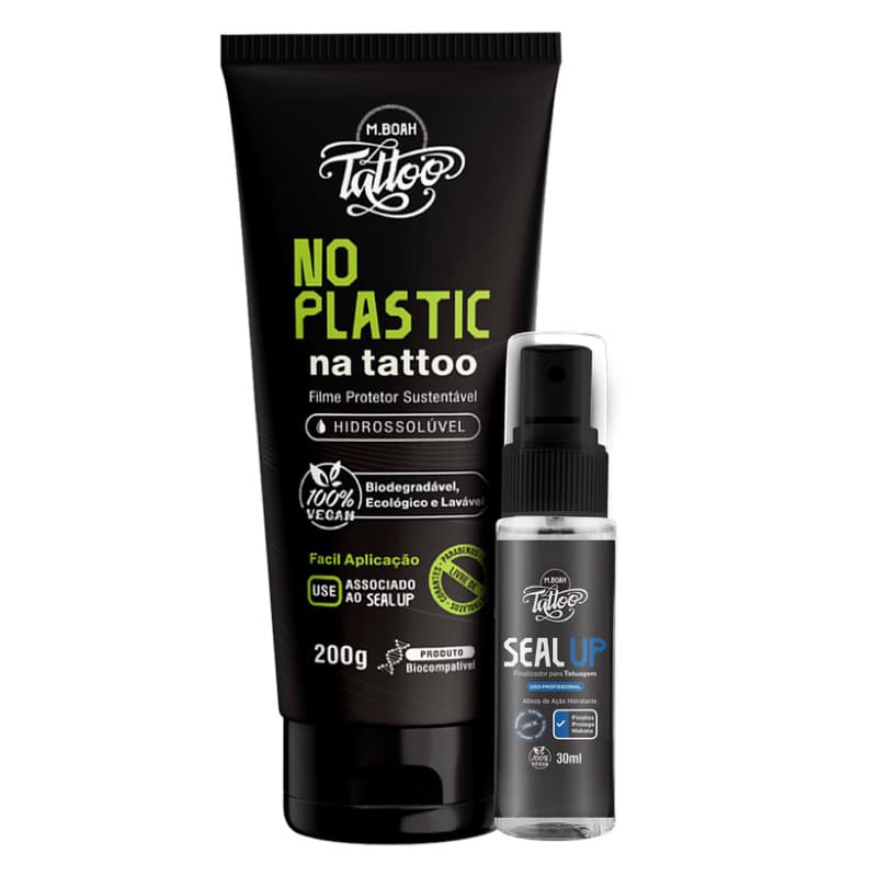 No plástic Tattoo 200g + seal Up 30ml tattoo tatuagem MBoah protetor pele tatuada adesivo película