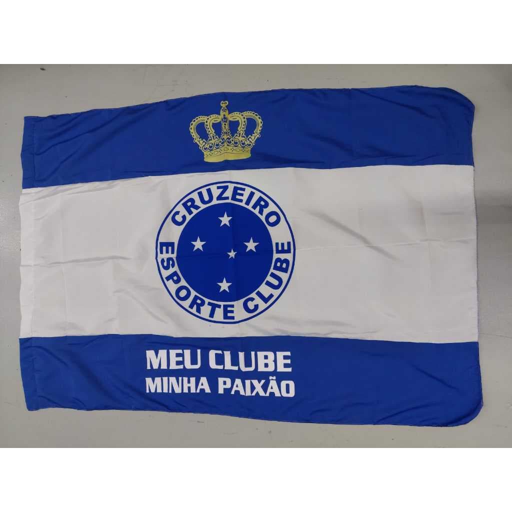 Bandeira Do Cruzeiro Grande 1,00x1,50 cm Pronta Entrega 100% Poliéster