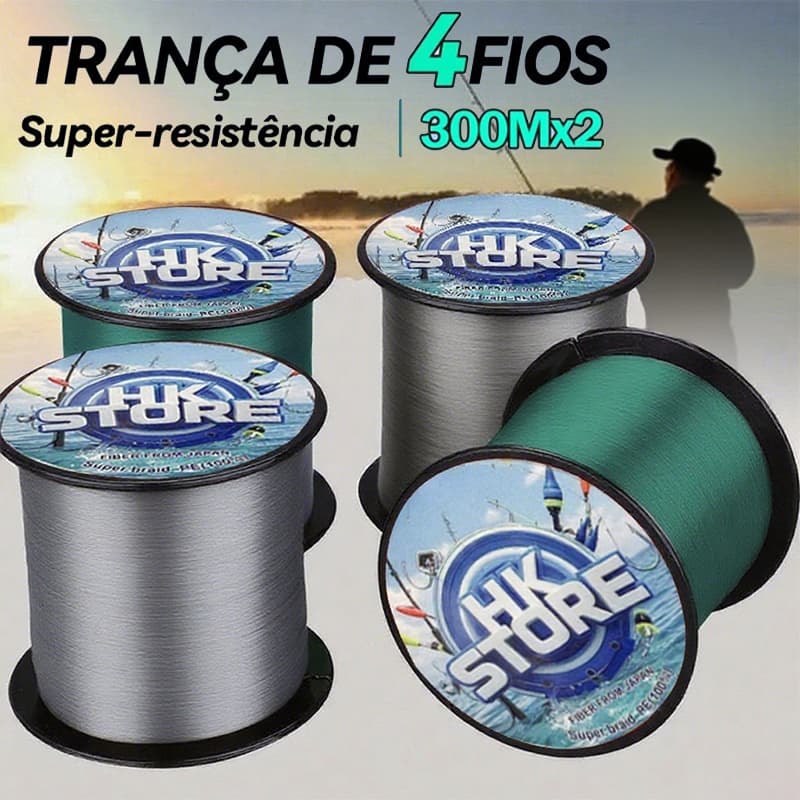 KIT 500M Linha De Pesca Trançada 4 Fios Multifilamento Fio Trançado Para Pesca De Carpa / Japonês / Linha Pe