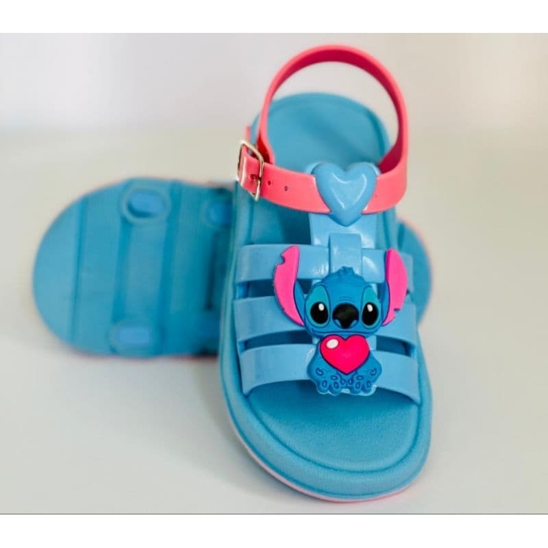 Sandália LULU STITCH Mini Baby Infantil Menina Blogueirinha Linda Leve Macia e Confortável