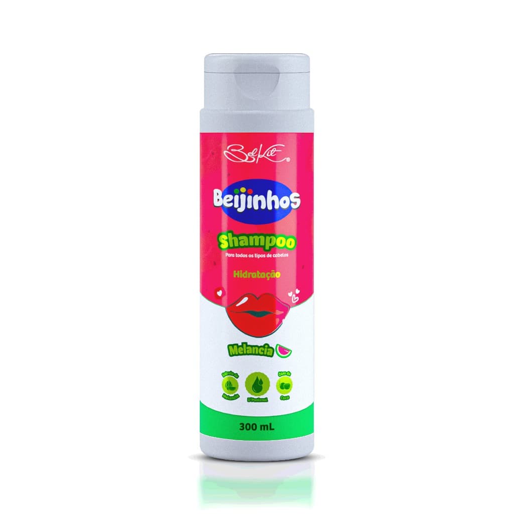 Shampoo Hidratante Beijinhos Melancia 300ml Belkit