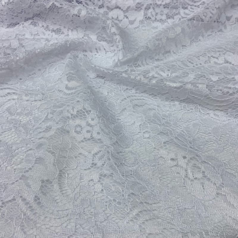 Tecido Renda Floral Branca/Vermelha/Verde/ Marrom Premium Metro 1,40m de Largura