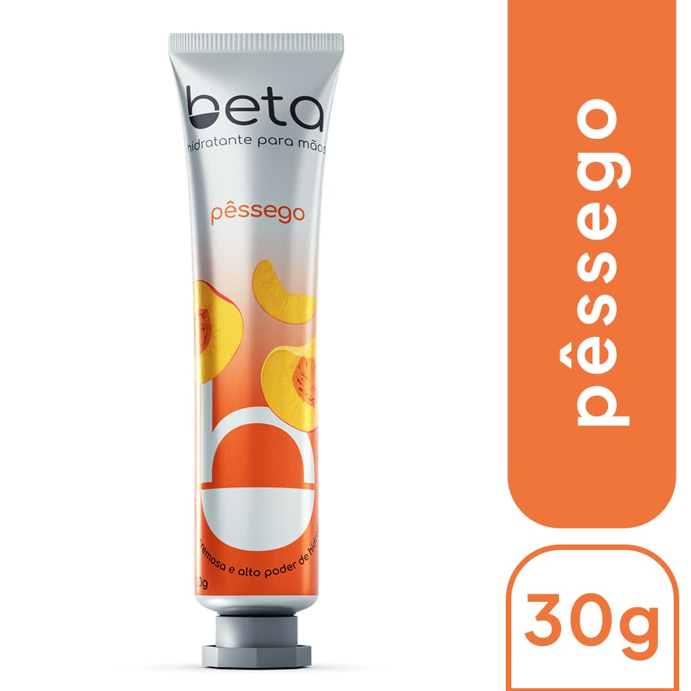 Creme Hidratante para Mãos Beta Pêssego – Hidratação e Maciez Irresistível