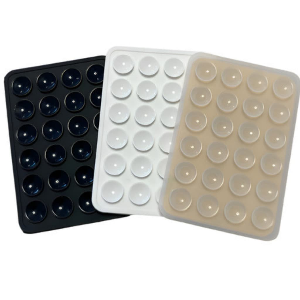 Kit 3 Suporte Ventosa de Silicone para Celular • Gruda na Capinha • Suporte Reutilizável