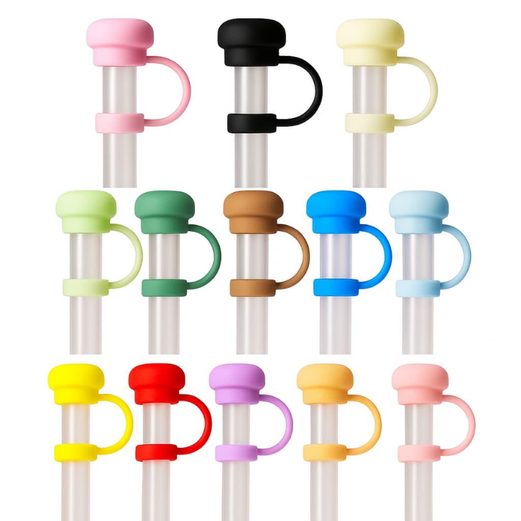 Tampa de Canudo 10mm para Copo 1200ml em Silicone Diversas Cores