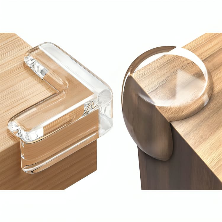 Kit Até 12 Protetor De Quina Ponta Móveis  Silicone Mesa Segurança Para Crianças E Bebes Proteção Protetor de Ponta Mesa