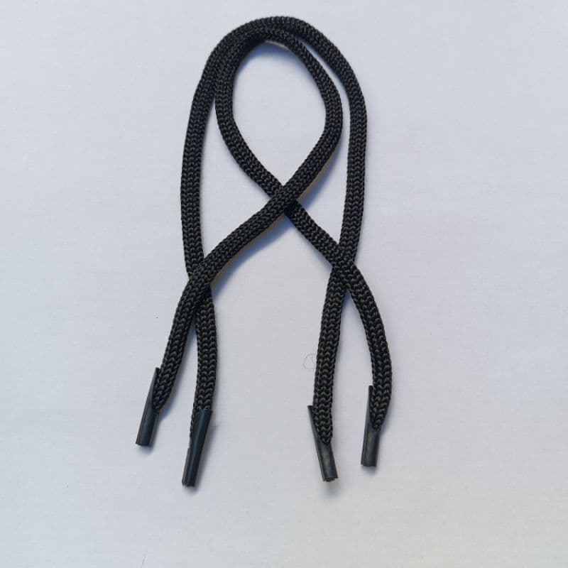 Alça de Nylon para Sacola 6/1-35cm com ponteira - Preto -100 Peças.