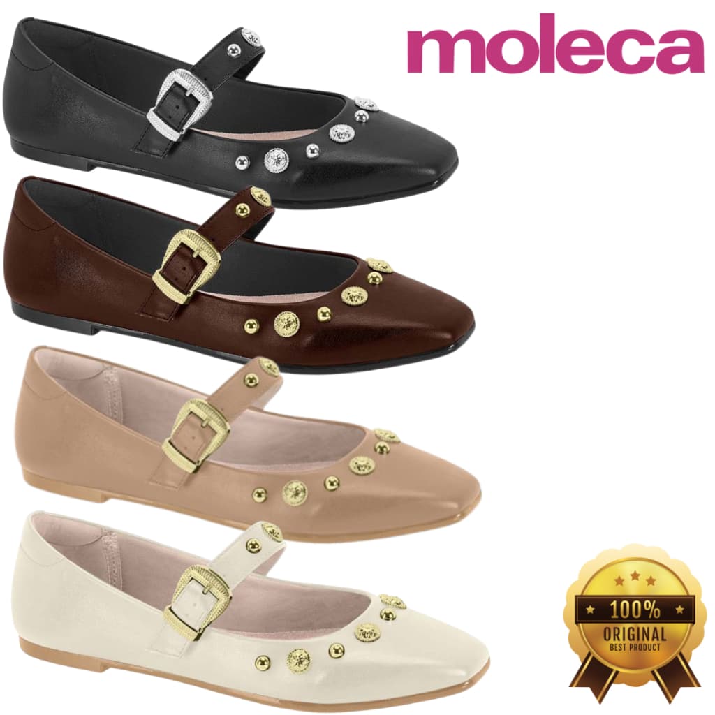 Sapatilha Moleca Mary Jane Feminina Boneca Sapato Lançamento Conforto Quadrado Bailarina Colegial