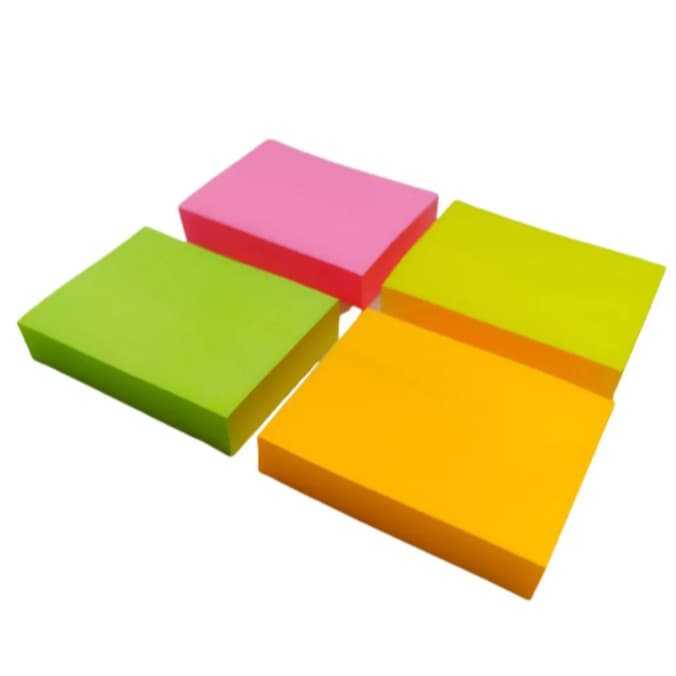 Bloco Adesivo 4 cores - 100 folhas