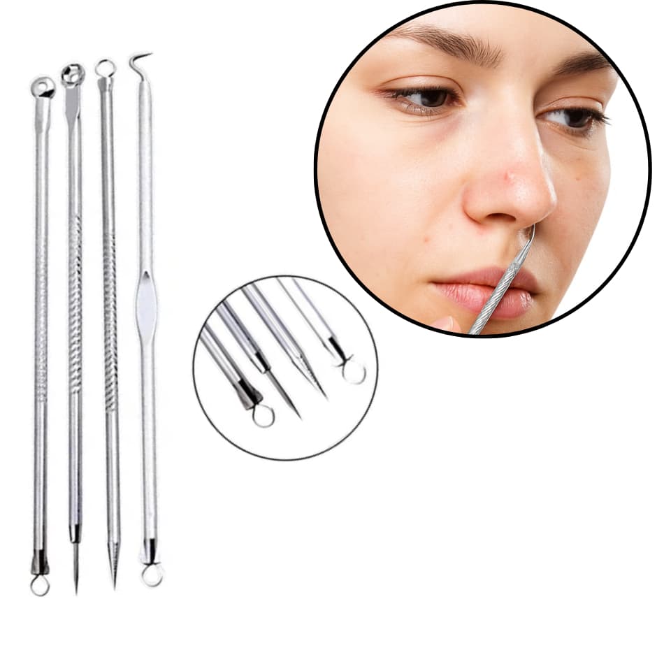 Kit Removedor de Cravos e Espinhas Profissional Atende diversos tipos de cravos e espinhas Limpeza