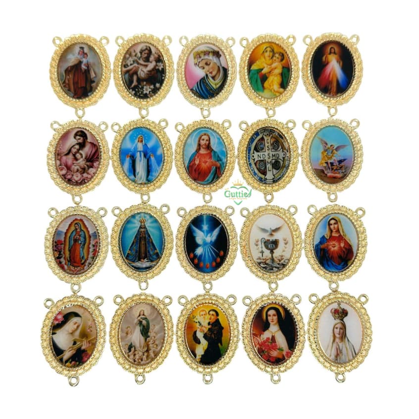 5 peças Salve Rainha com imagem face simples