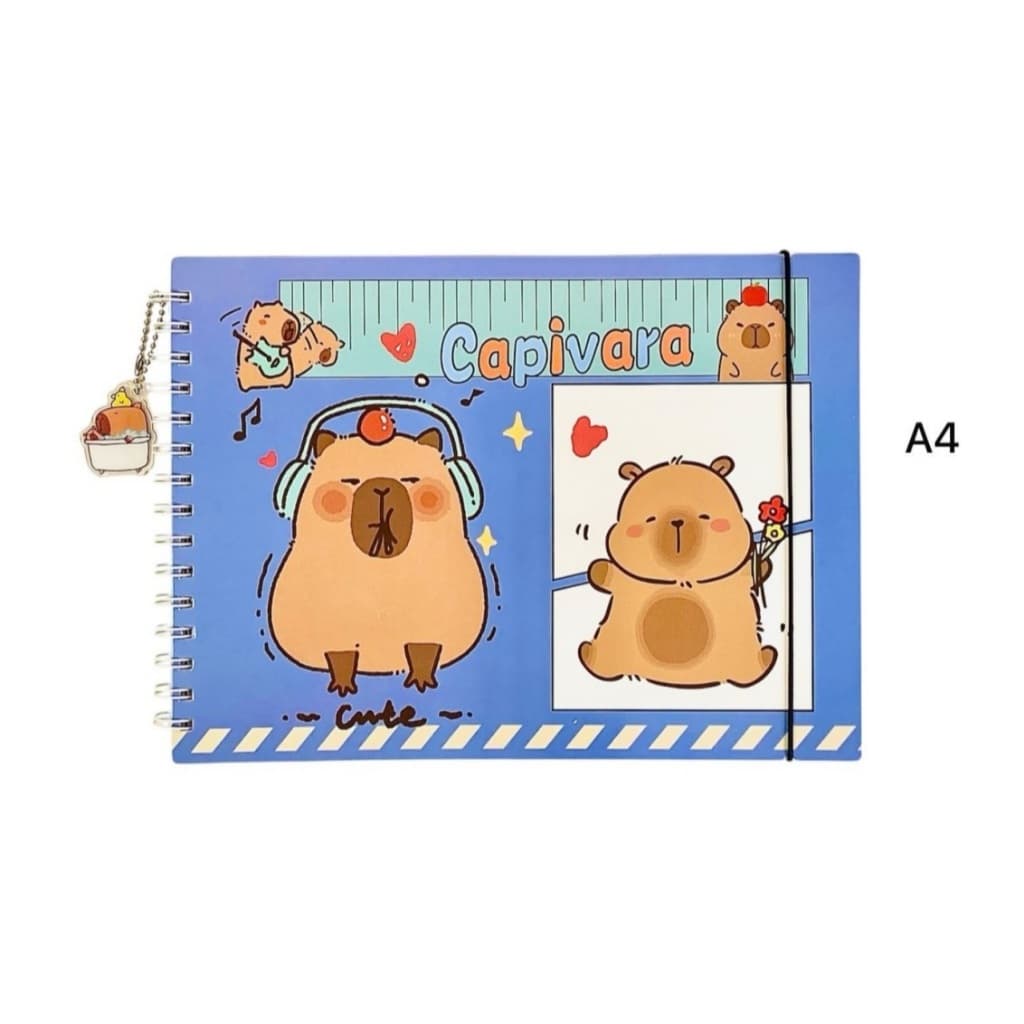 Livro de colorir, Desenho Capivara, desenhar, pintar tamanho A4