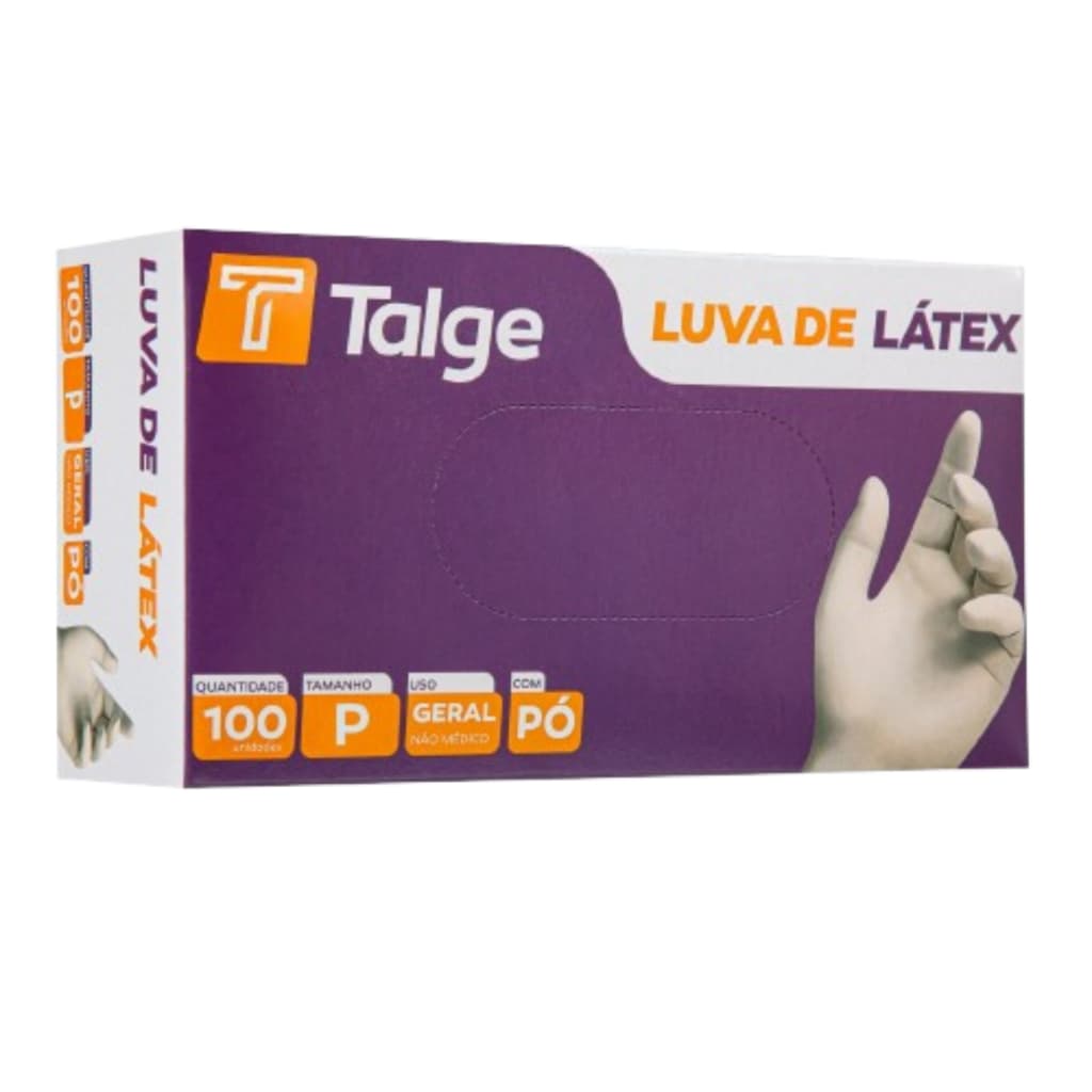Luva Latex Descartavel PP P M G Caixa 100 Unidades