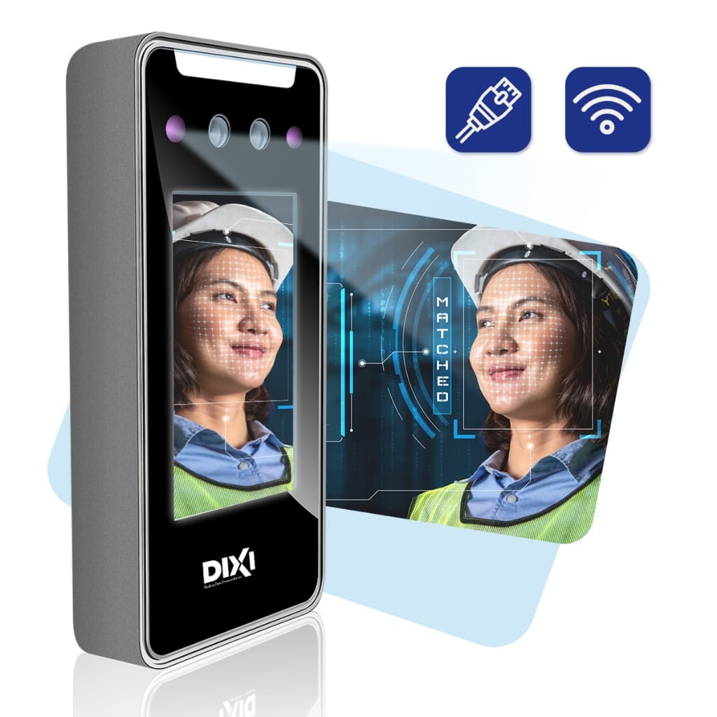 Controle de Acesso 40 Leitor Reconhecimento Facial Senha ou Cartão RFID