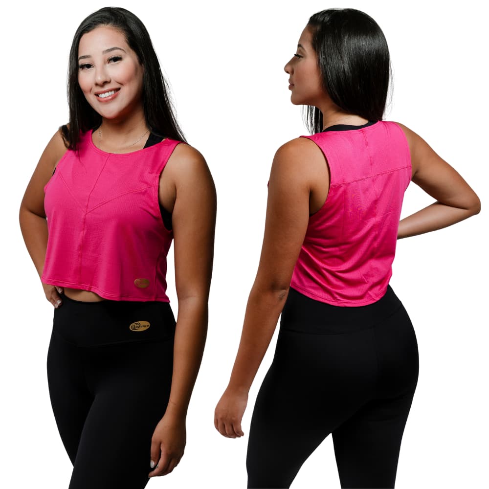 Cropped Regata Nadador Feminino Beach Tennis Dry Fit Academia Blusa Treino Corrida