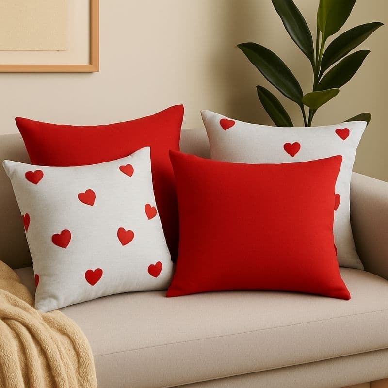 Kit 4 Capas Para Almofada Decorativa 43cm X 43cm Percal 180 Fios