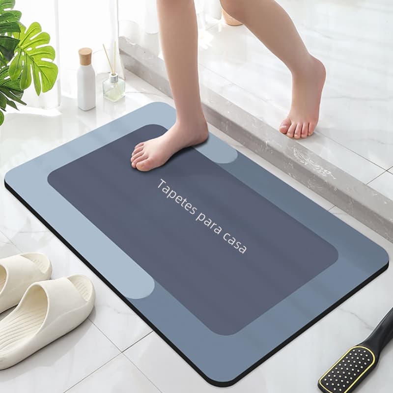kit 1-2 Tapete para Banheiro de Secagem Rápida e Super Absorvente Ideal para Chuveiro, Cozinha e Varanda/Porta De Entrad