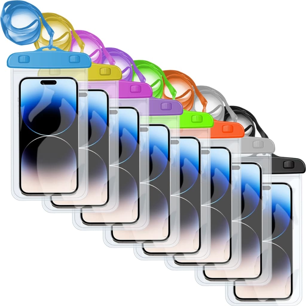 Capa De Celular A Prova D'água Protetora Mergulho Piscina Impermeável Transparente