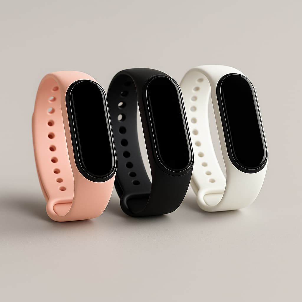 Kit Pulseiras 03 Unidades compatíveis Mi Band [NUDE | PRETO | BRANCO]
