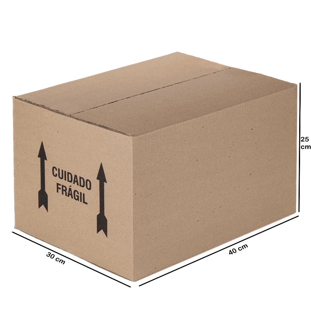 10 Caixas de Papelão 40x30x25cm - Embalagem para Correios, sedex, ecommerce