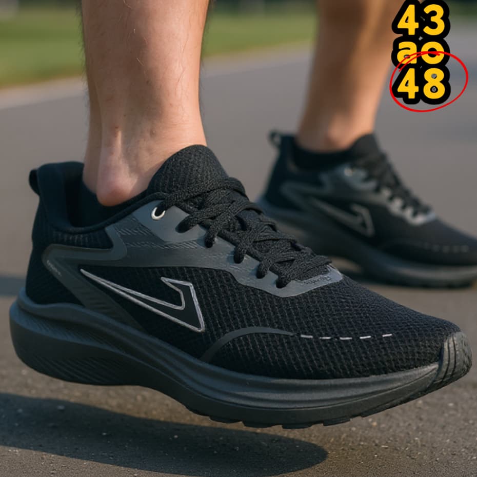 Tênis Masculino Esportivo 43/48 Sapato Número Especial Ultra Confortável Respirável Ideal p/ Treinos