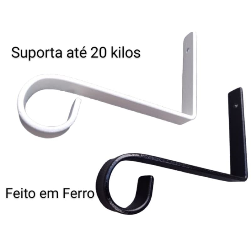 Suporte para pendurar vasos de flores plantas kits com  2, 3,  4 e 5 unidades