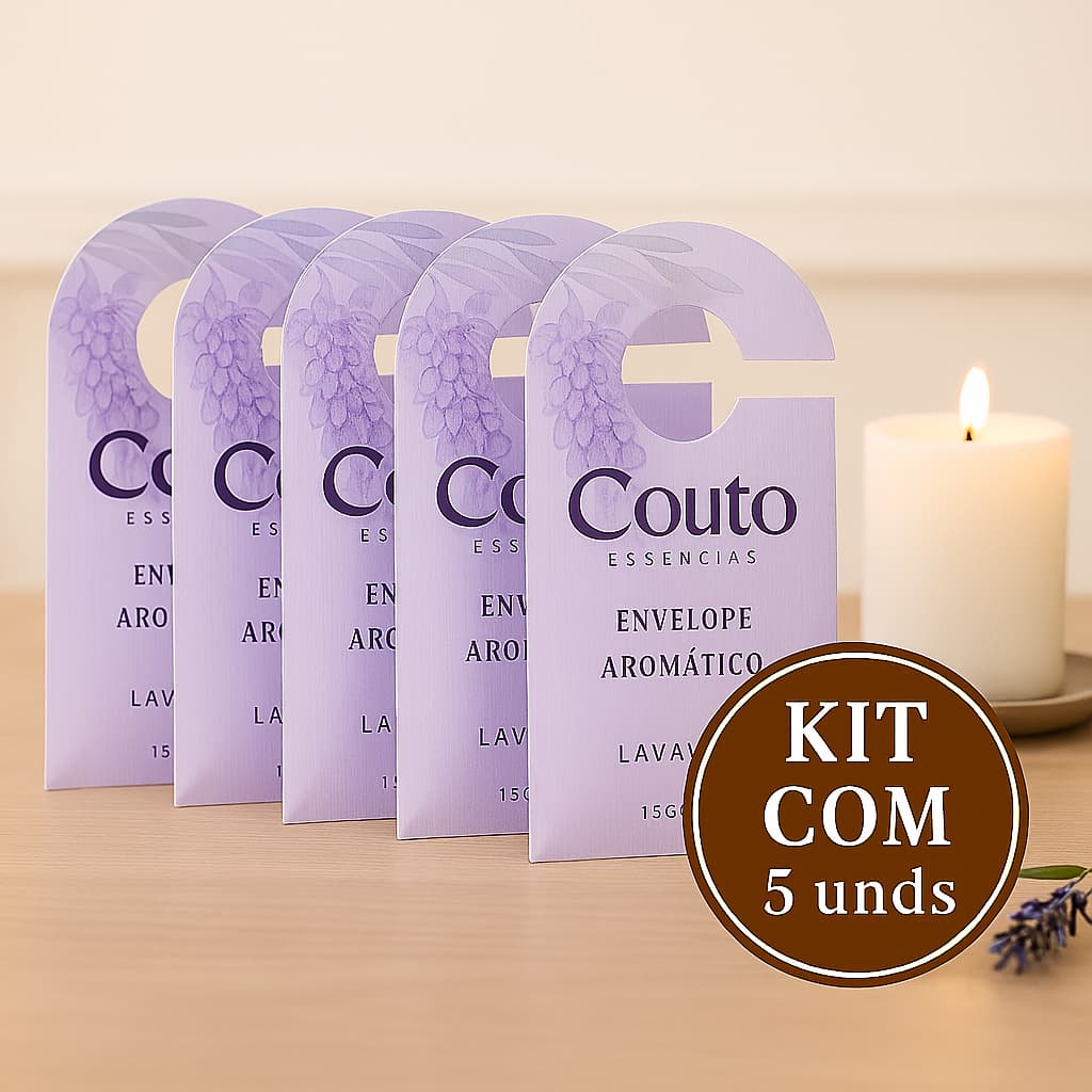 Kit 5 Saches Perfumados Aromáticos 15g Automóveis Guarda Roupas Gavetas Cômodas Carro Roupeiros