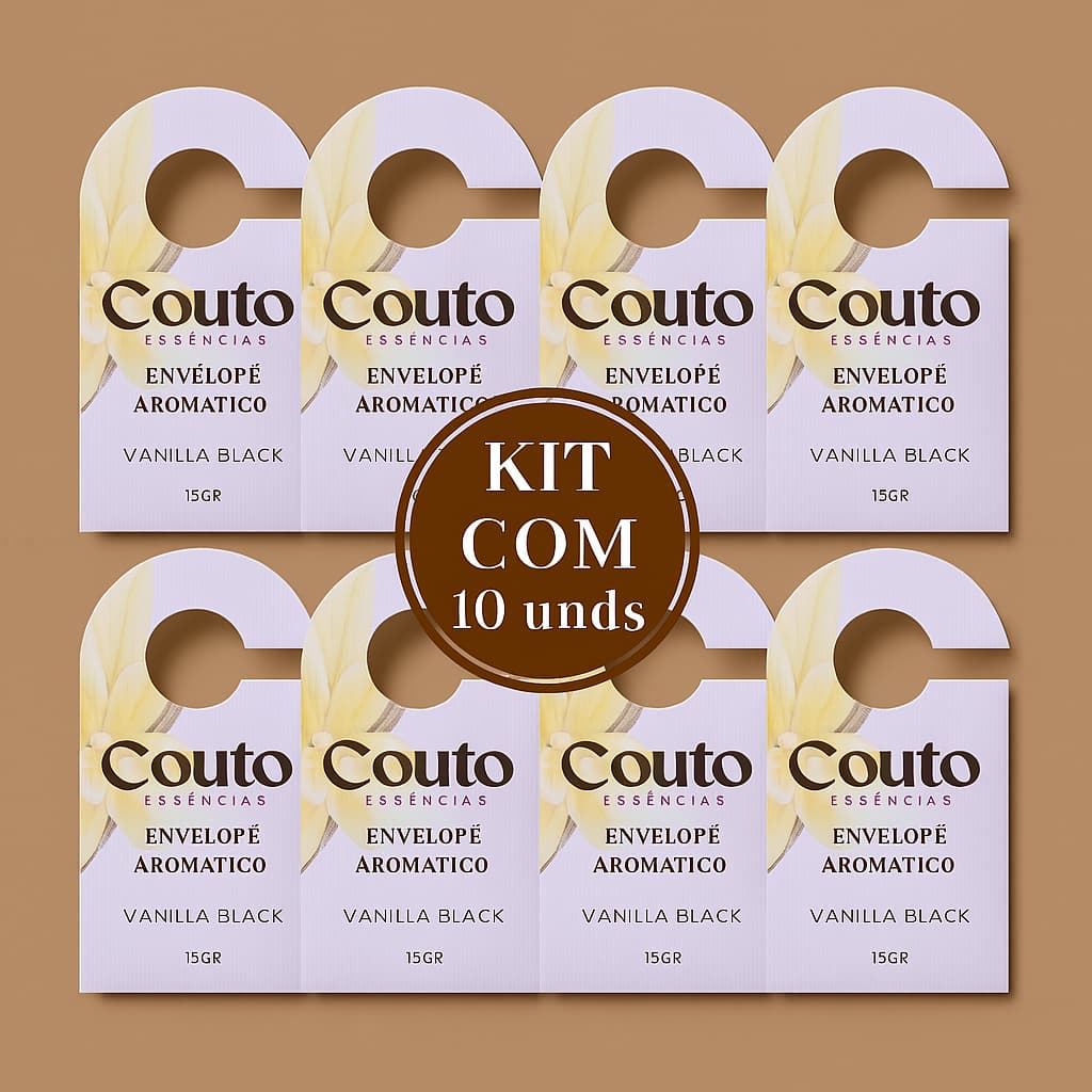 Kit 10 Sachês Perfumados Aromáticos 15 gramas Automóveis Guarda Roupas Gavetas Cômodas Roupeiros