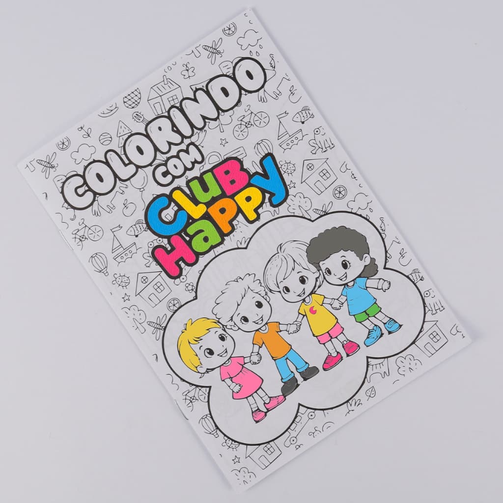 1 Livro De Colorir Club Happy Arteterapia Colorir e Divertir