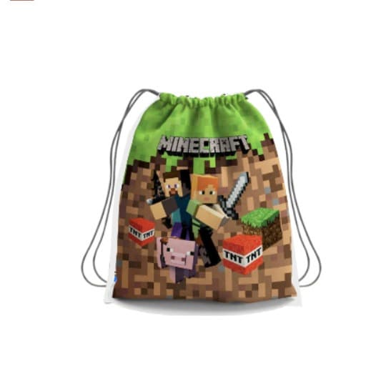 Kit Lembrancinha Mochila Saco MINECRAFT sem Personalização, para festas e aniversários