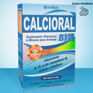 Calcioral B12 Suplemento Vitamínico Cães E Gatos 100ml