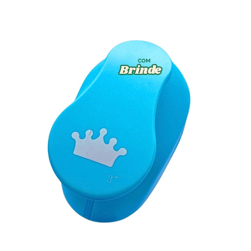 Furador de Papel e EVA 75mm Coroa Rei Rainha